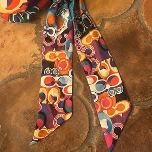 Coach Poppy Pop Graffiti Silk Scarf